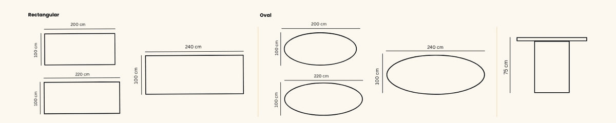 Landscape technical line drawing of 