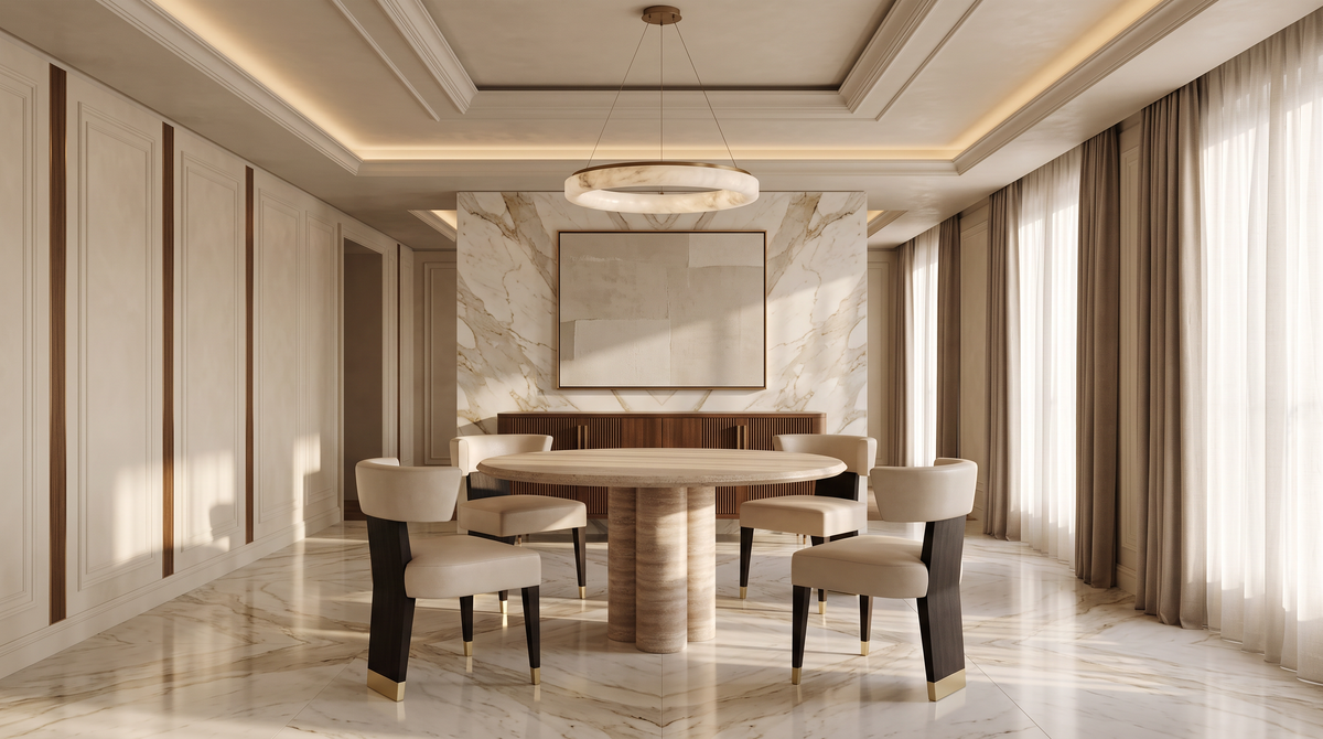 Arco Marble Dining Table