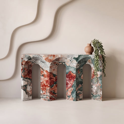Arcadia Marble Console Table