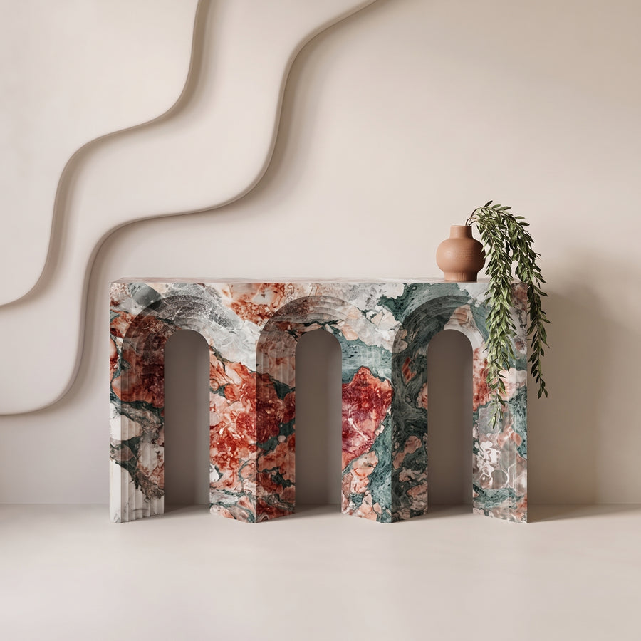 Arcadia Marble Console Table