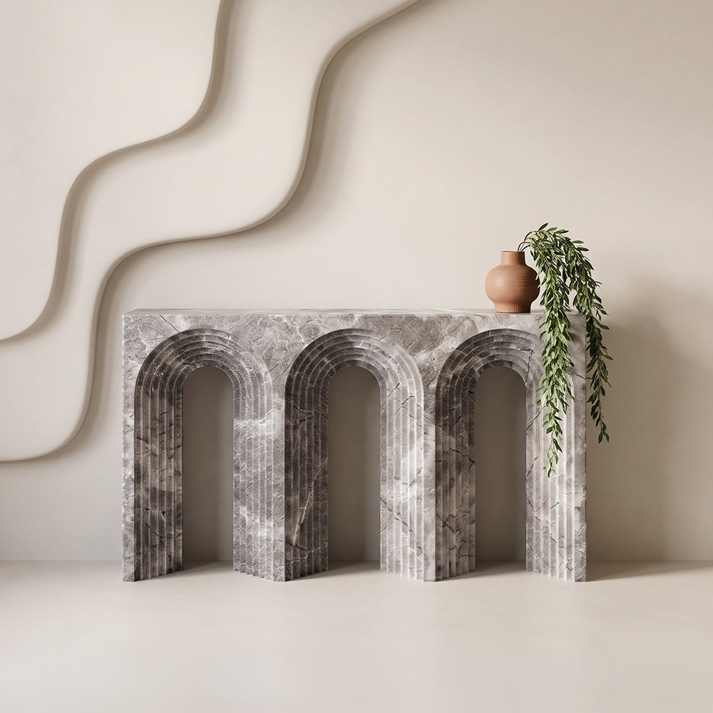 Arcadia Marble Console Table