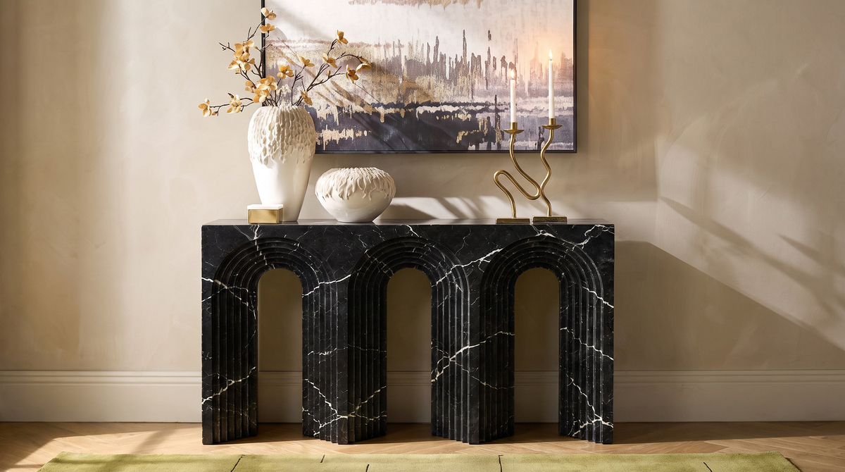 Arcadia Marble Console Table