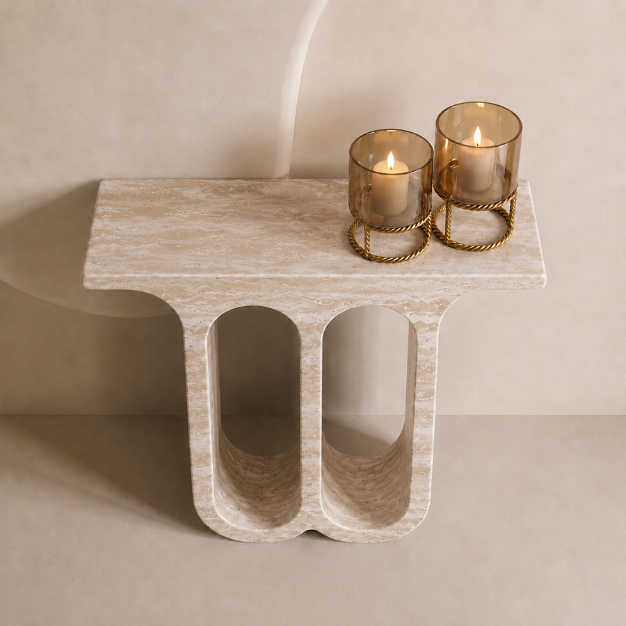 Archway Marble Console Table