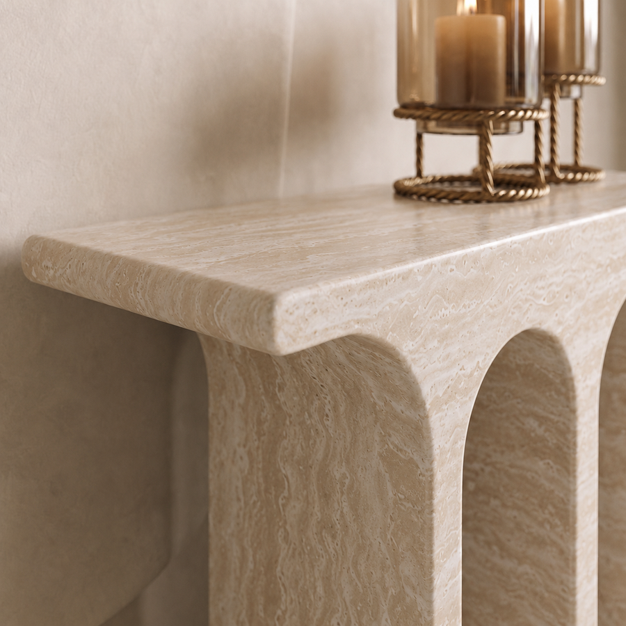 Archway Marble Console Table