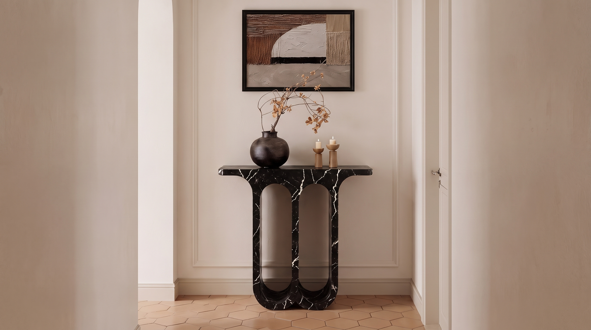 Archway Marble Console Table