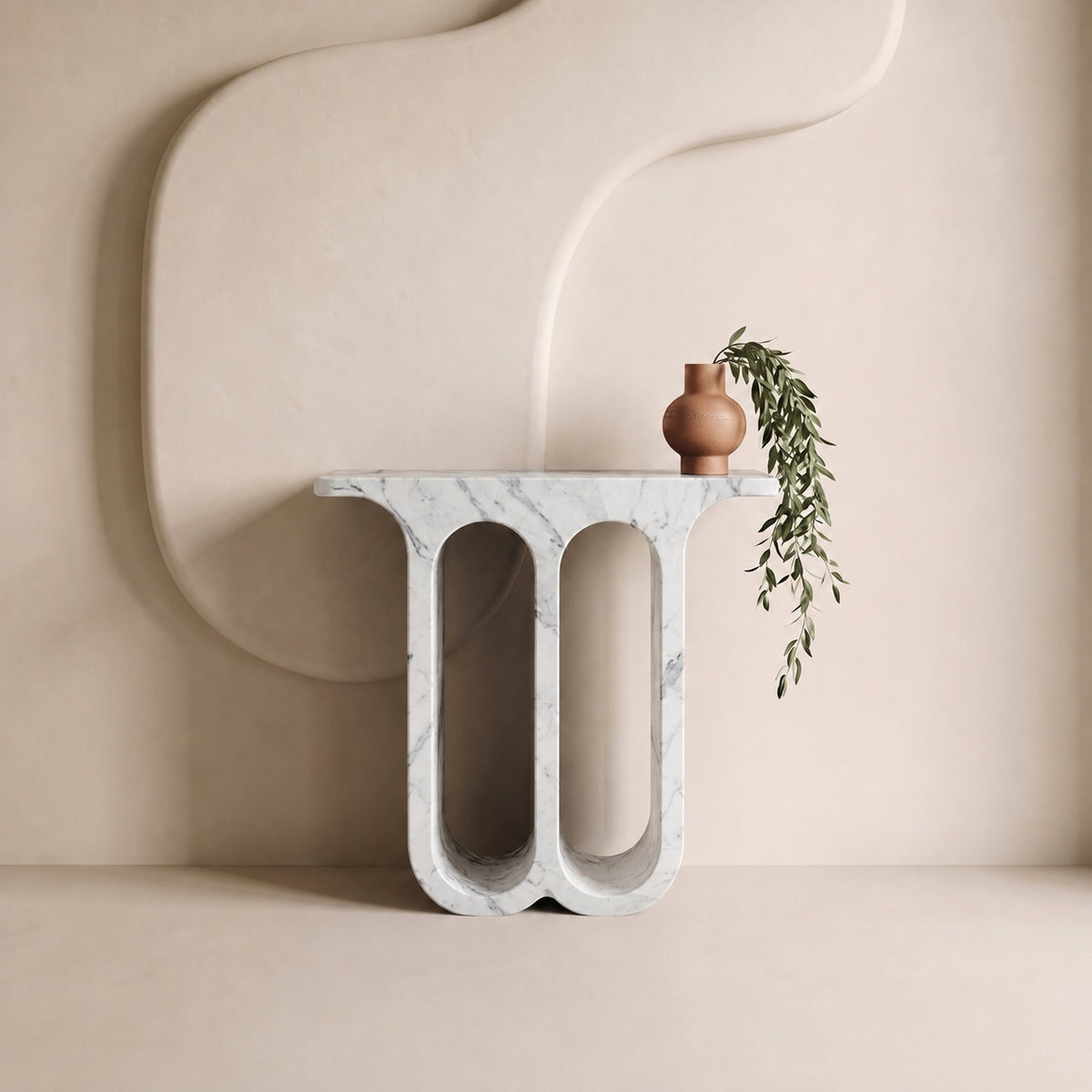 Archway Marble Console Table