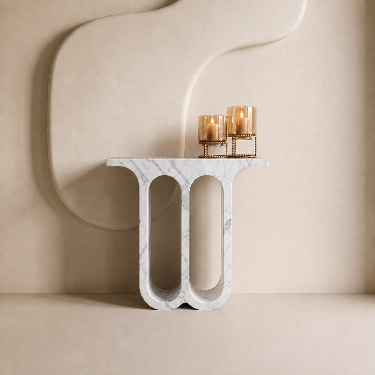 Archway Marble Console Table