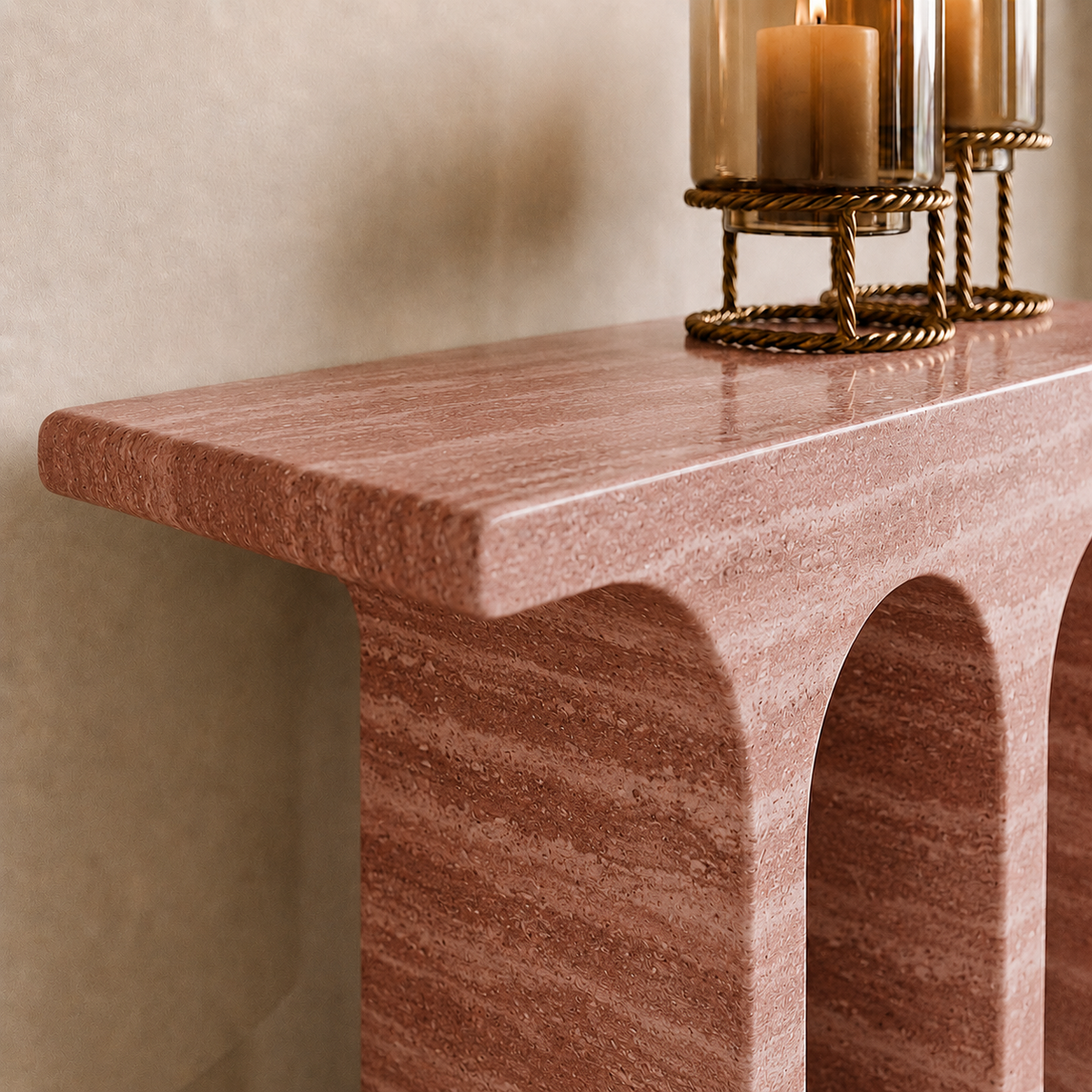 Archway Marble Console Table