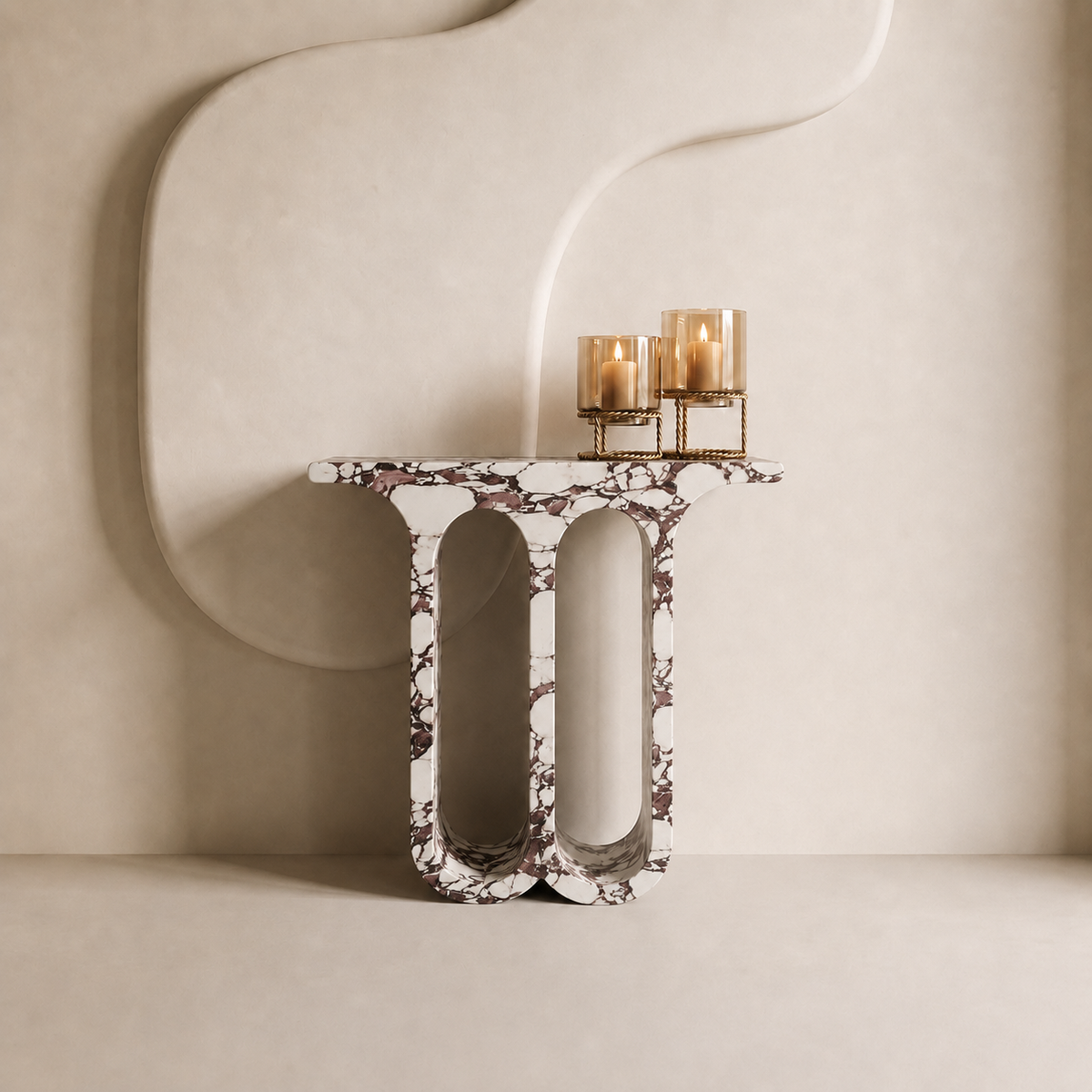 Archway Marble Console Table