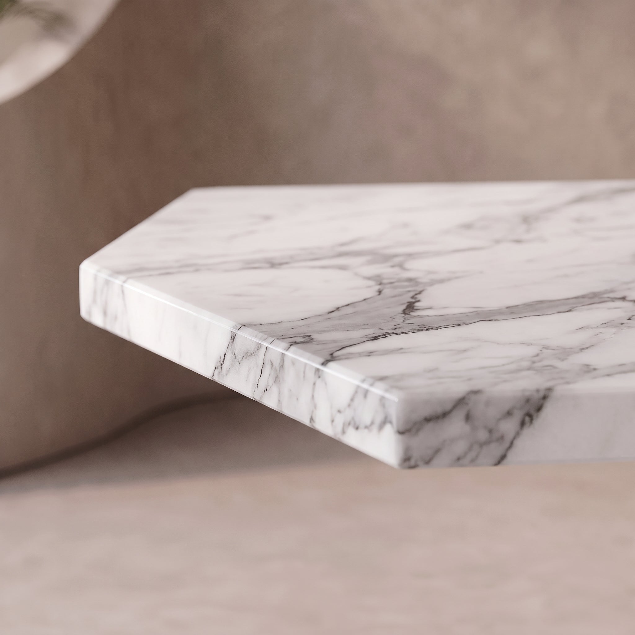 The Aurora Solid Marble Dining Table