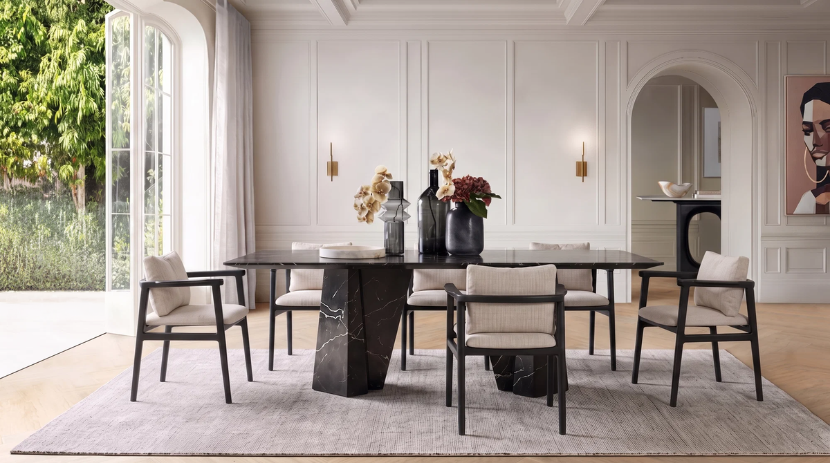 Mesa de comedor de mármol Geo
