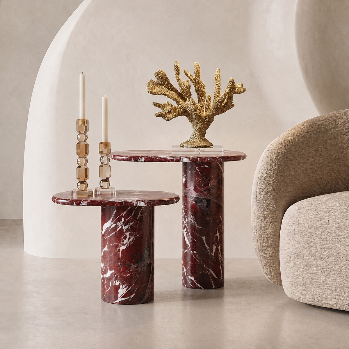 Aster Marble Side Table | Stoneage Interiors