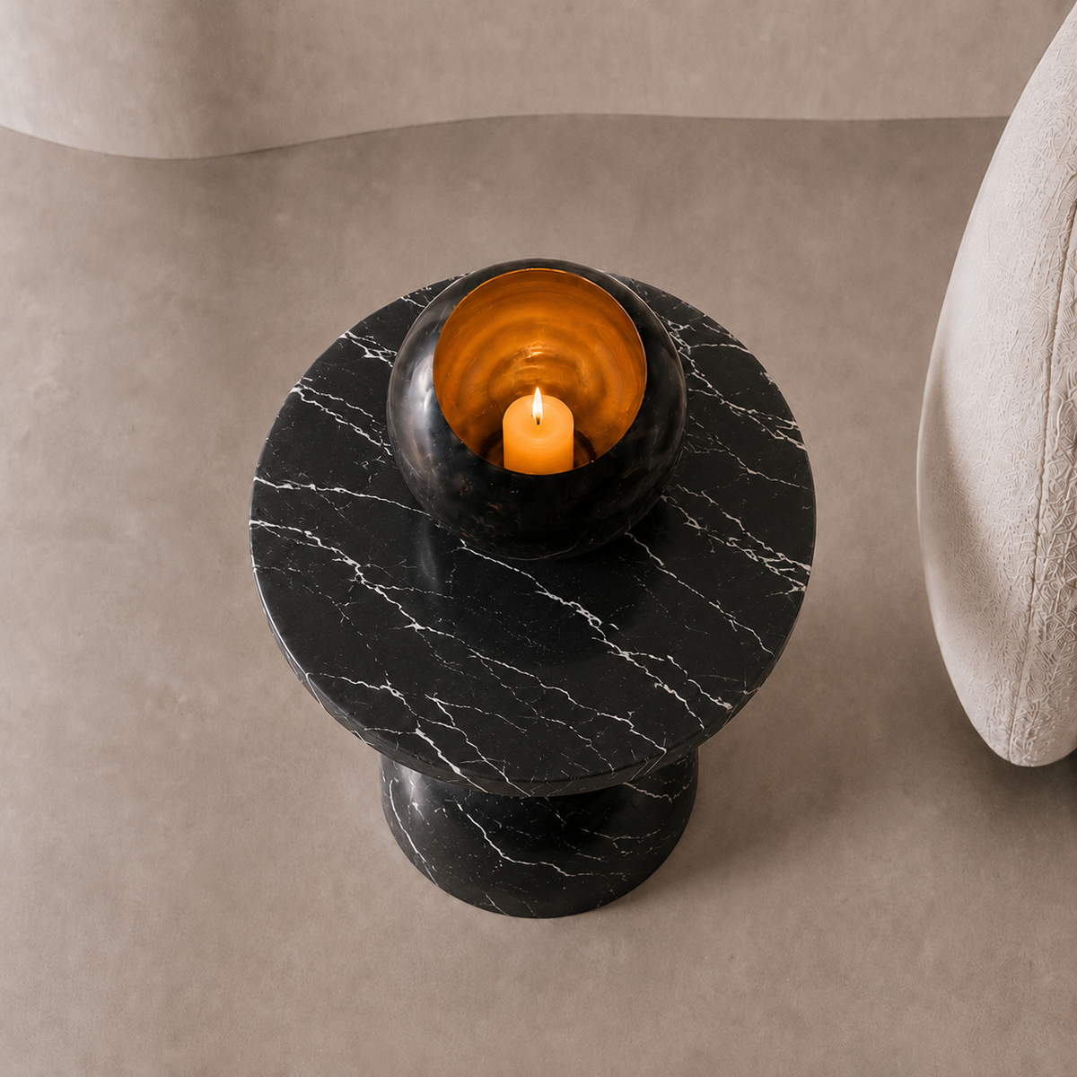 Orbit Marble Side Table | Stoneage Interiors