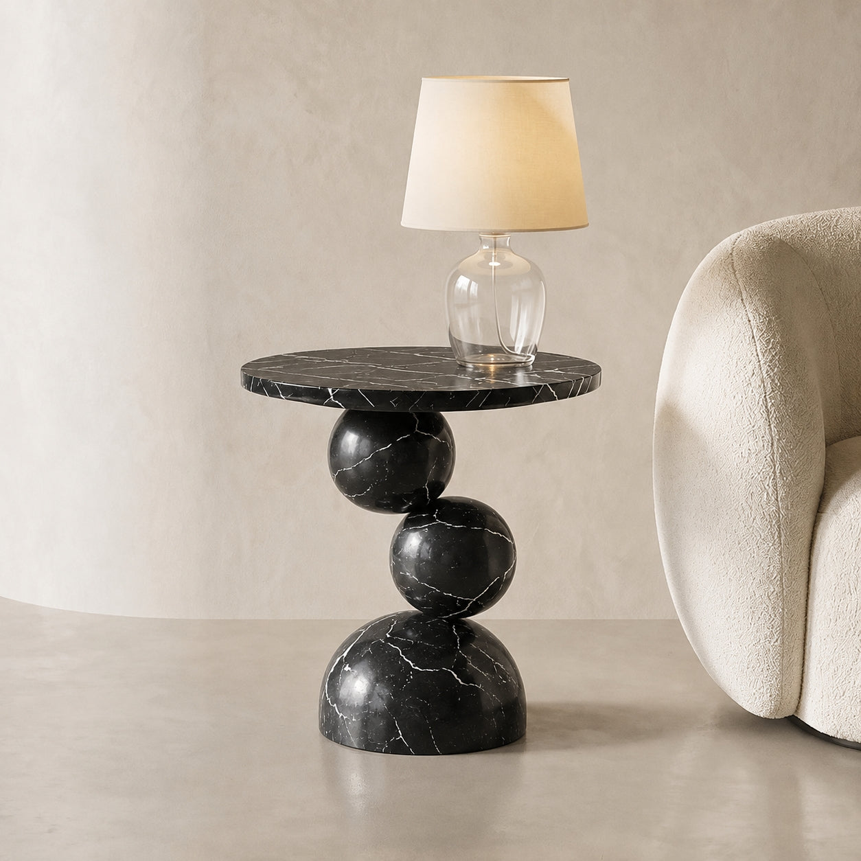 Orbit Marble Side Table