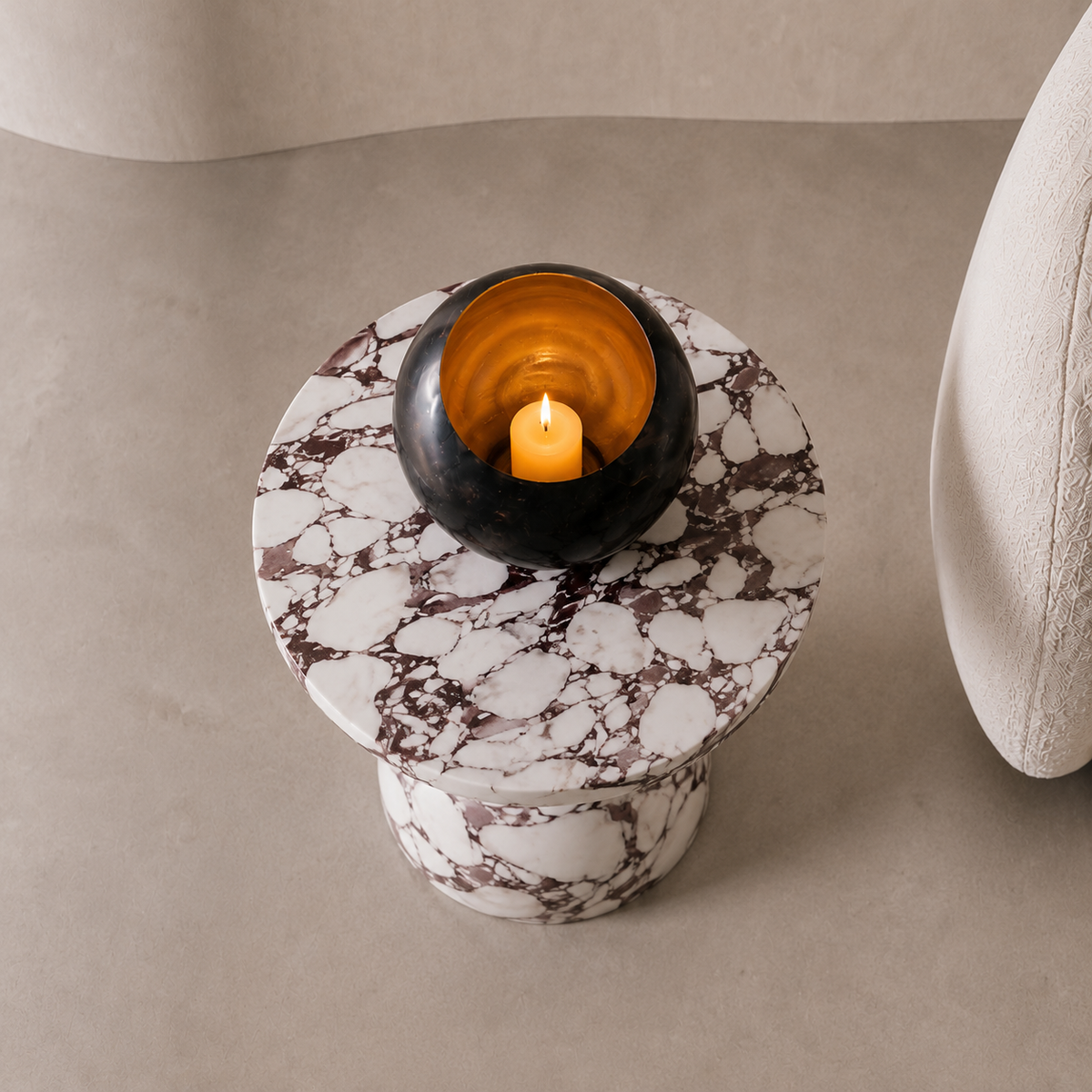 Orbit Marble Side Table | Stoneage Interiors