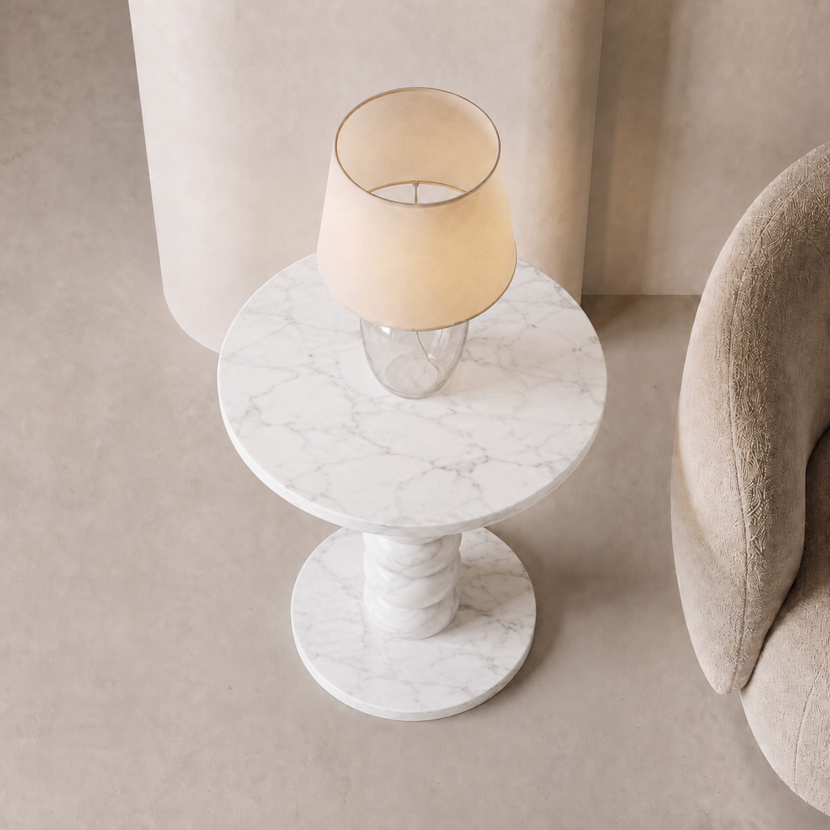 Orbis Marble Side Table | Stoneage Interiors