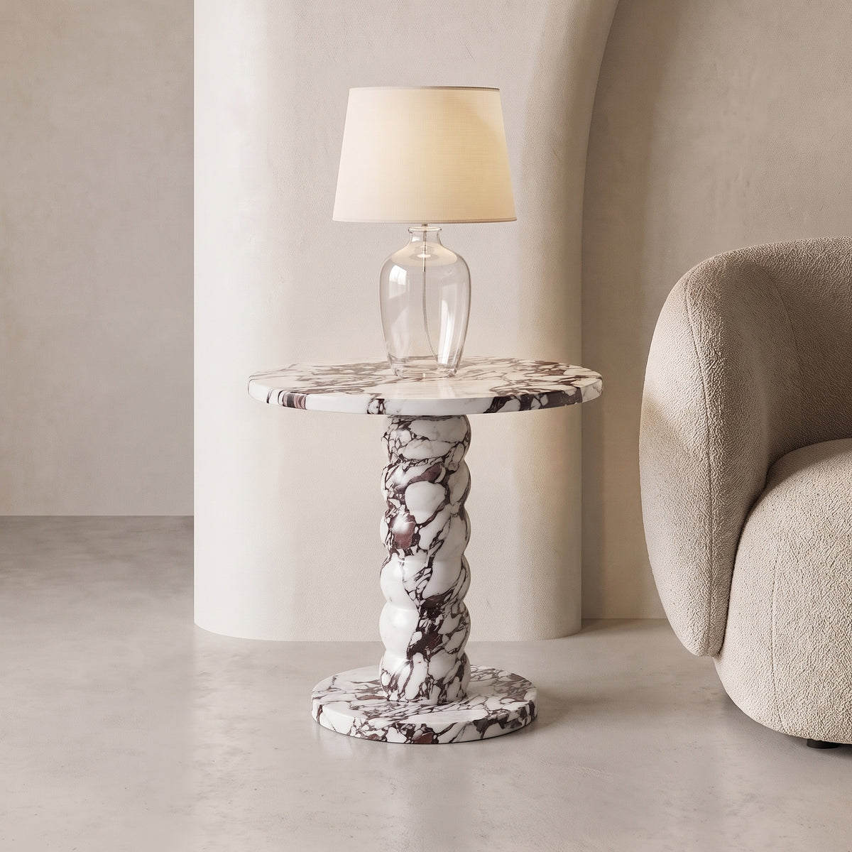 Orbis Marble Side Table