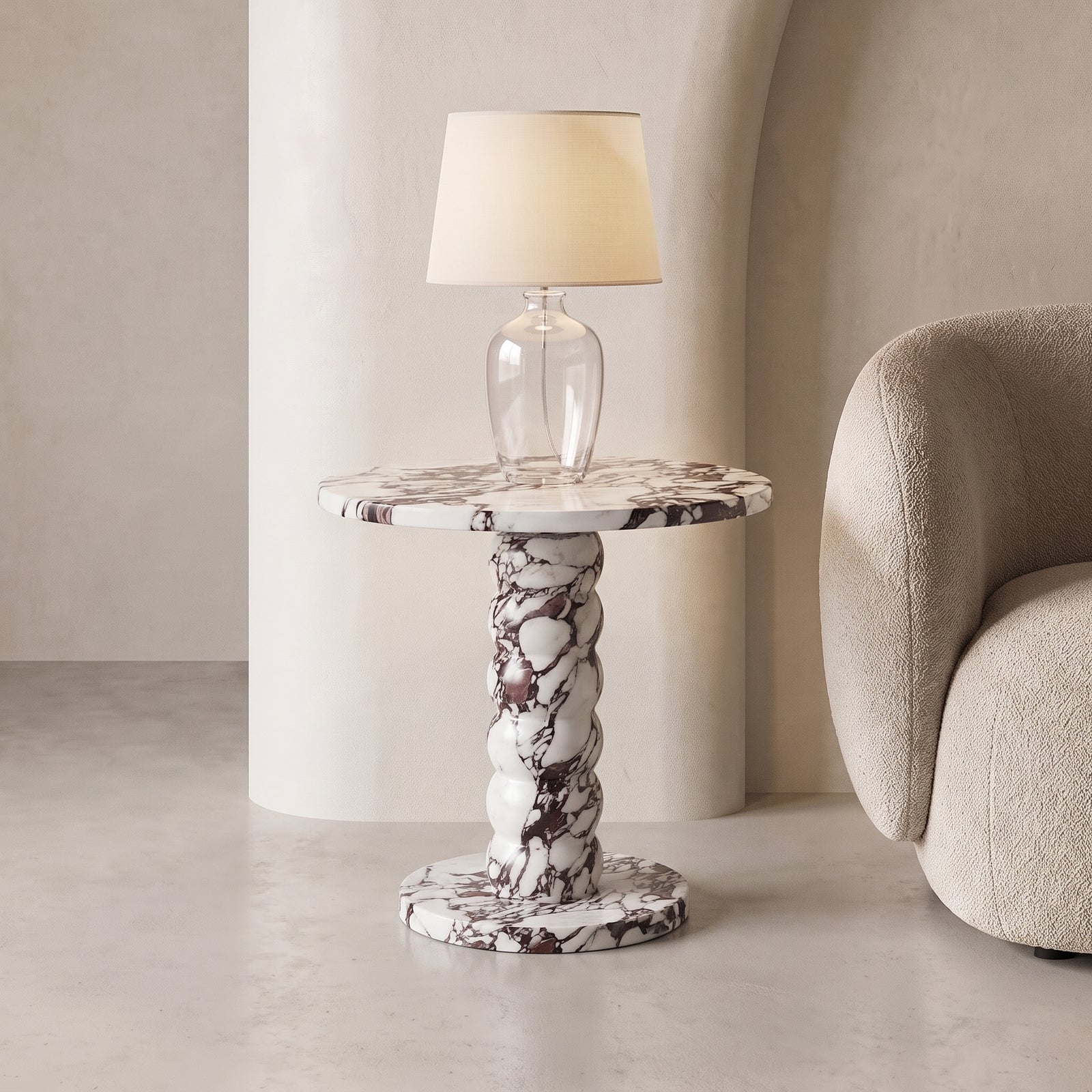 Orbis Marble Side Table