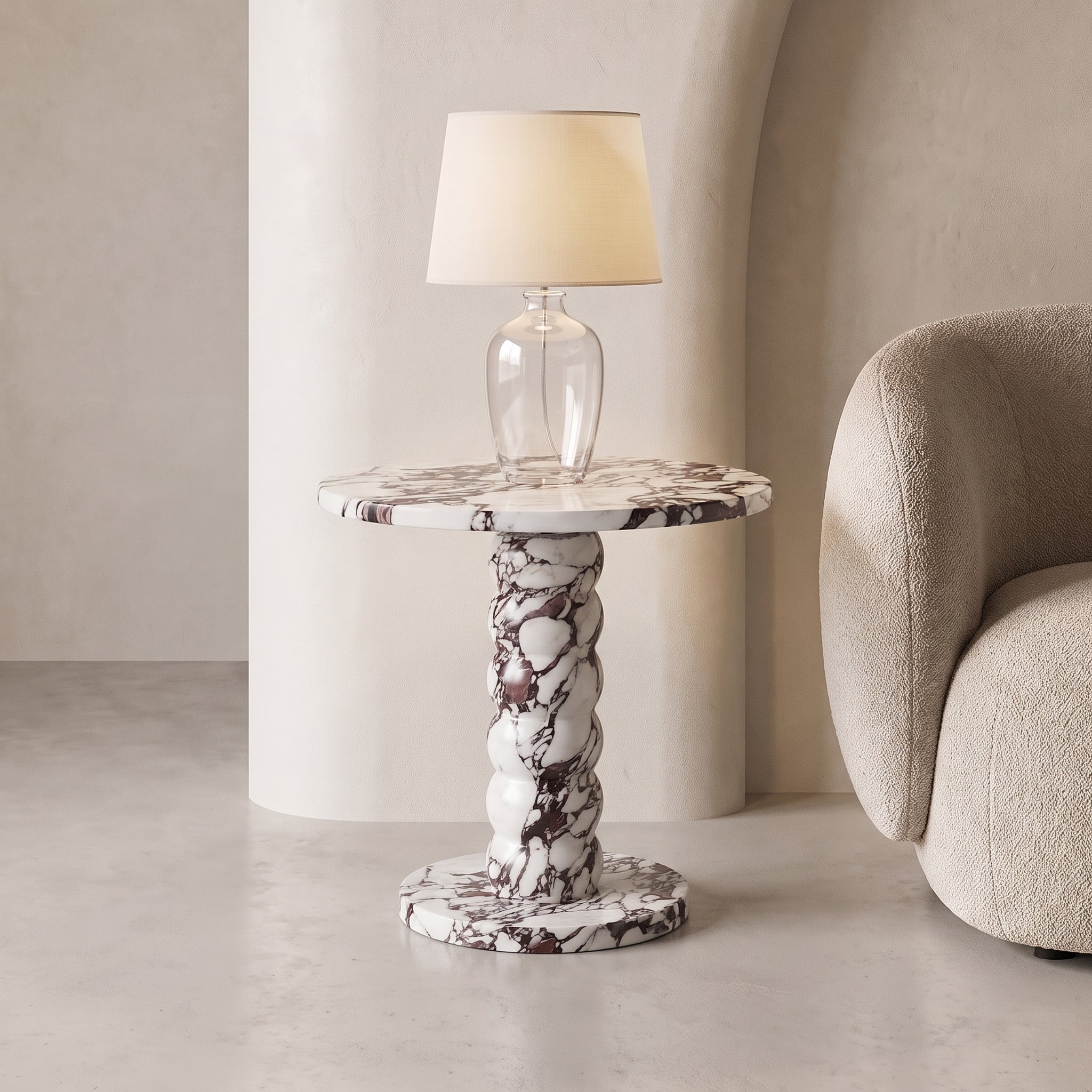 Orbis Marble Side Table
