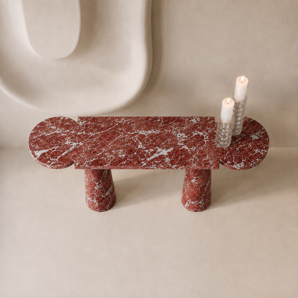 Aurelia Marble Console Table