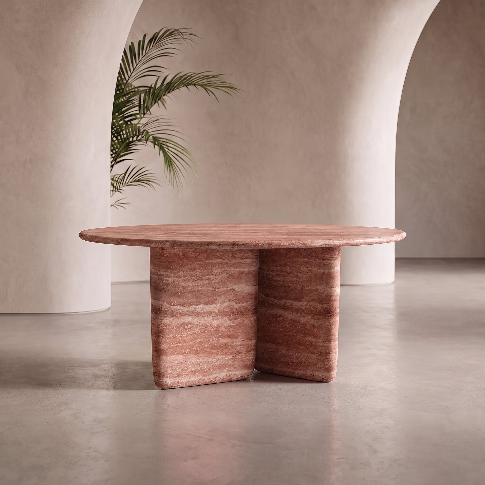 Massello Round Marble Dining Table