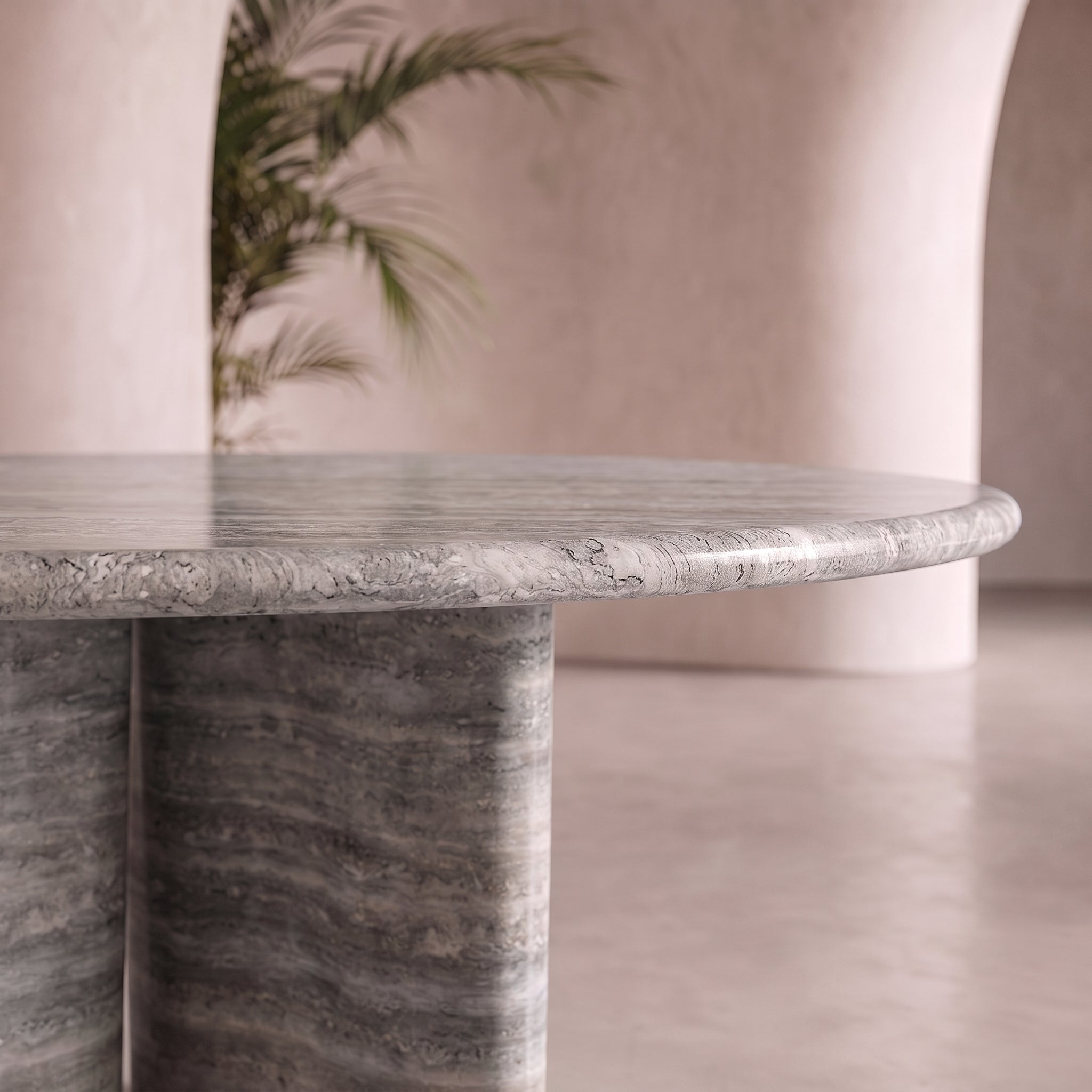 Massello Round Marble Dining Table