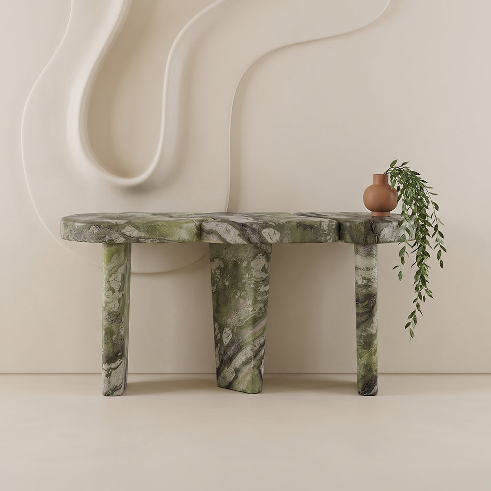 Trio Marble Console Table