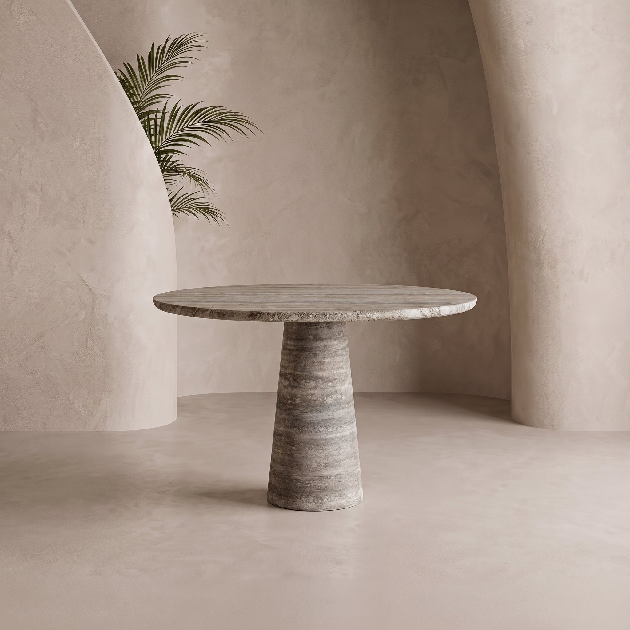 Solis Marble Pedestal Dining Table