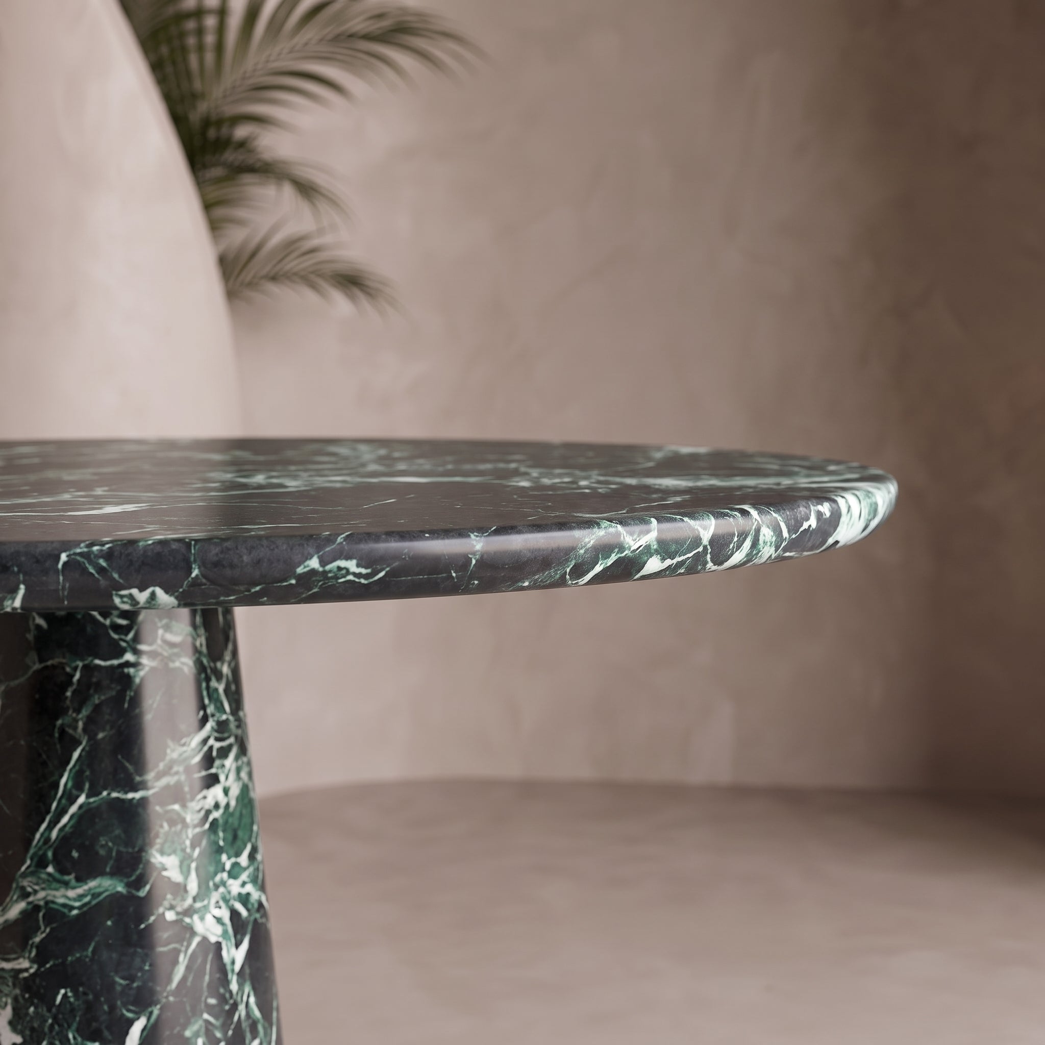 Solis Marble Pedestal Dining Table