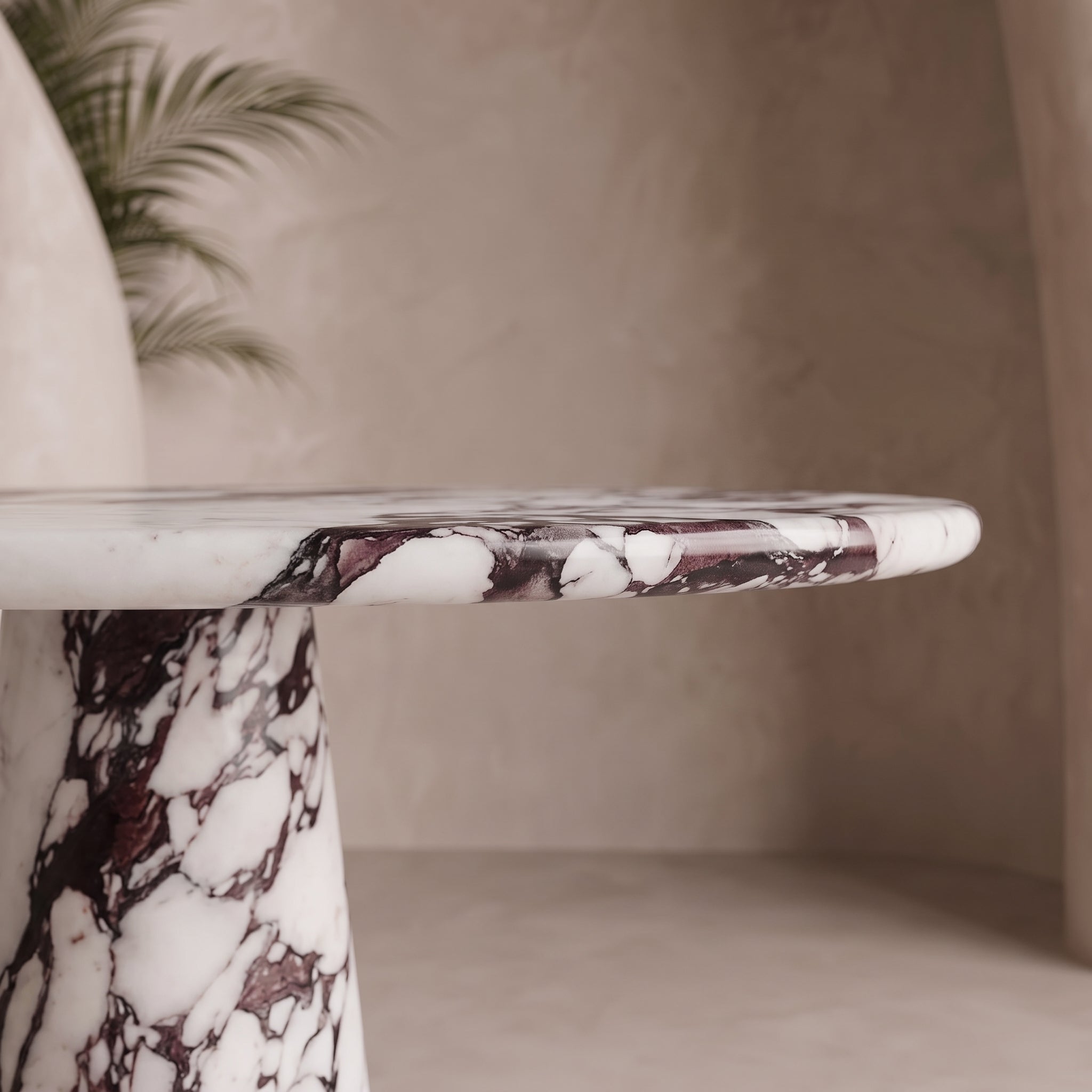 Solis Marble Pedestal Dining Table