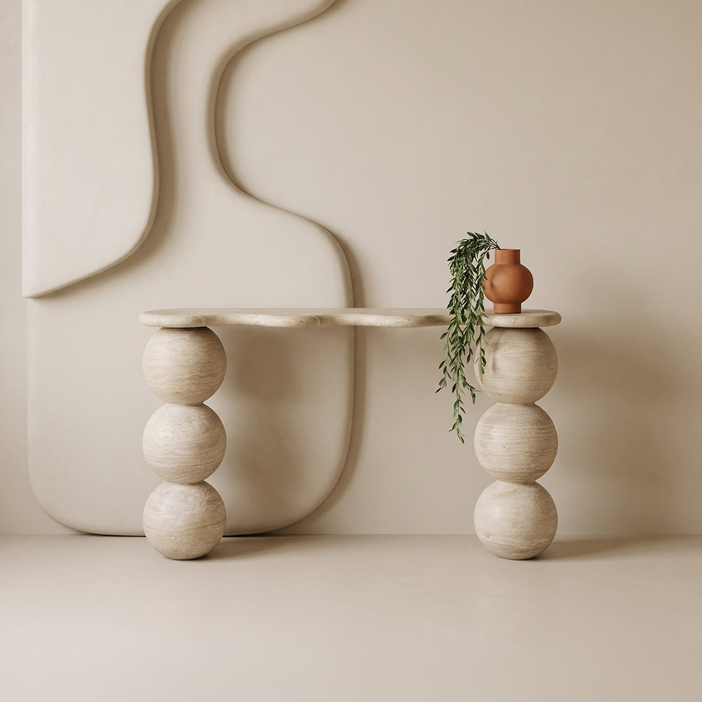 Orb Marble Console Table