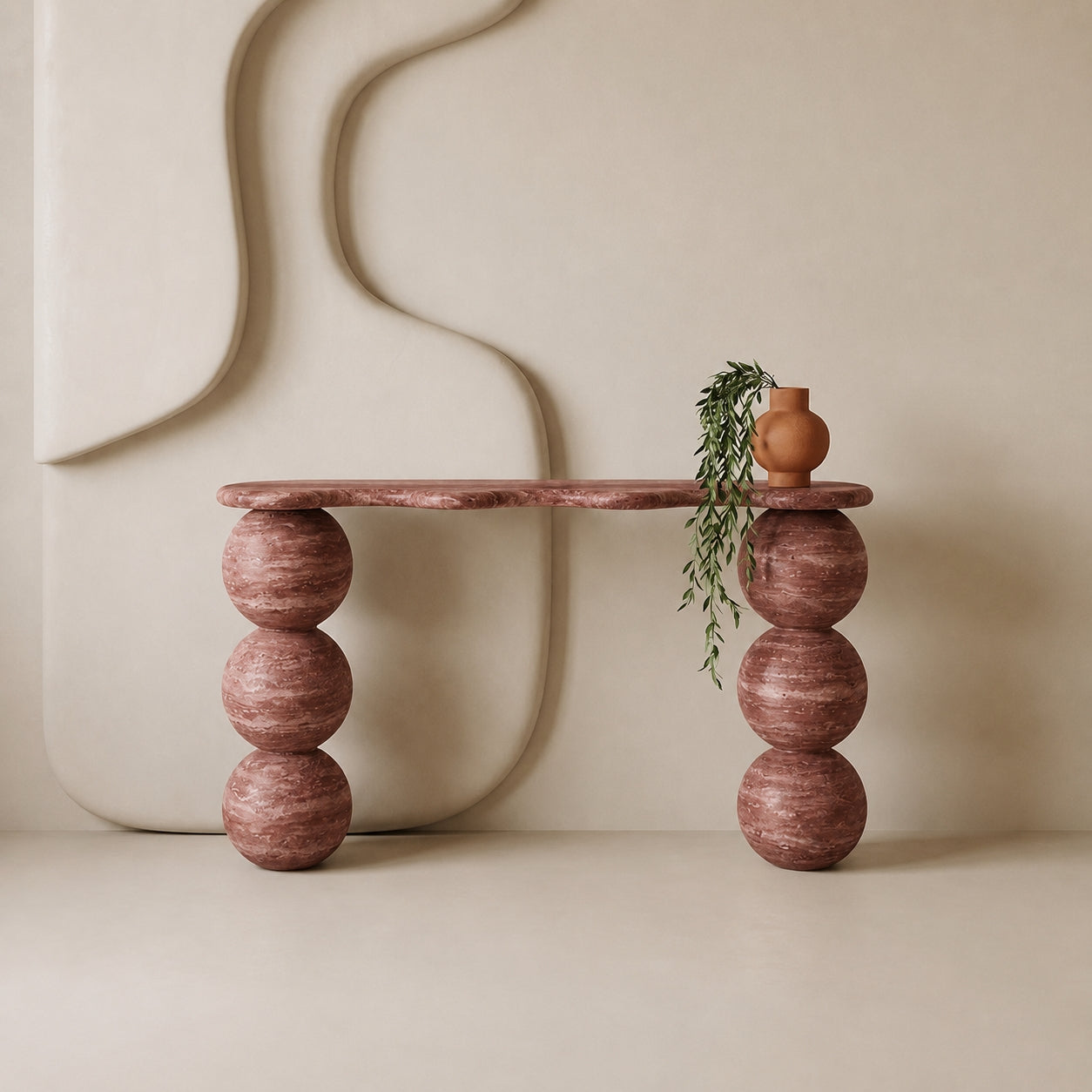 Orb Marble Console Table