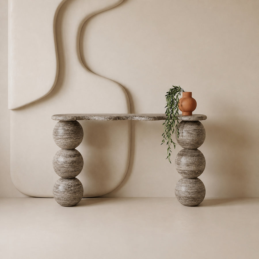Orb Marble Console Table