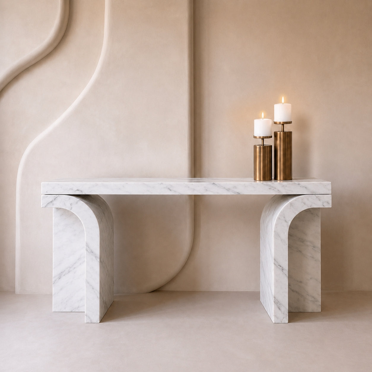 Arcus Marble Console Table