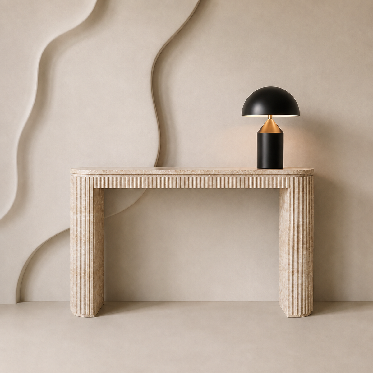 Flute Marble Console Table | Stoneage Interiors