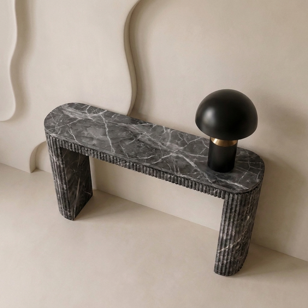 Flute Marble Console Table | Stoneage Interiors