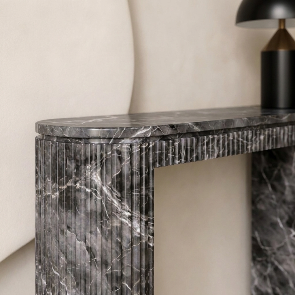 Flute Marble Console Table | Stoneage Interiors