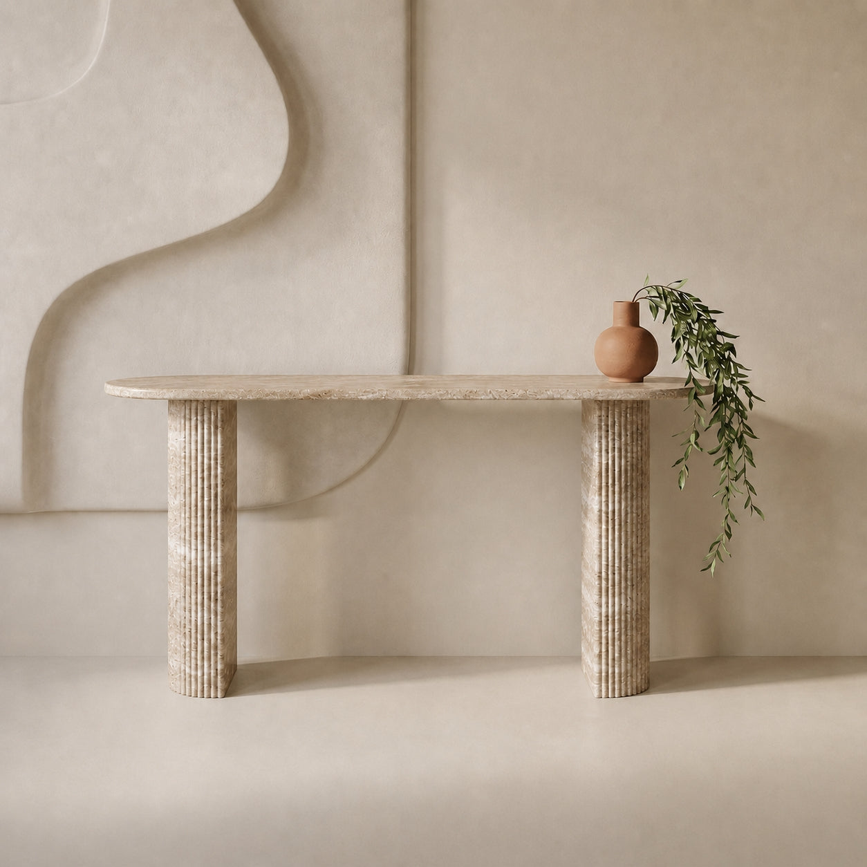Arcadia Marble Console Table
