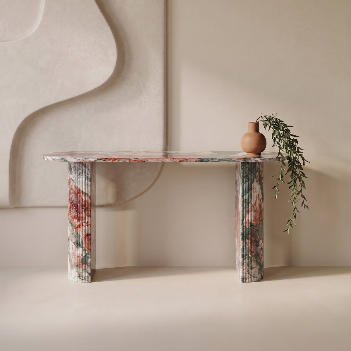 Arcadia Marble Console Table
