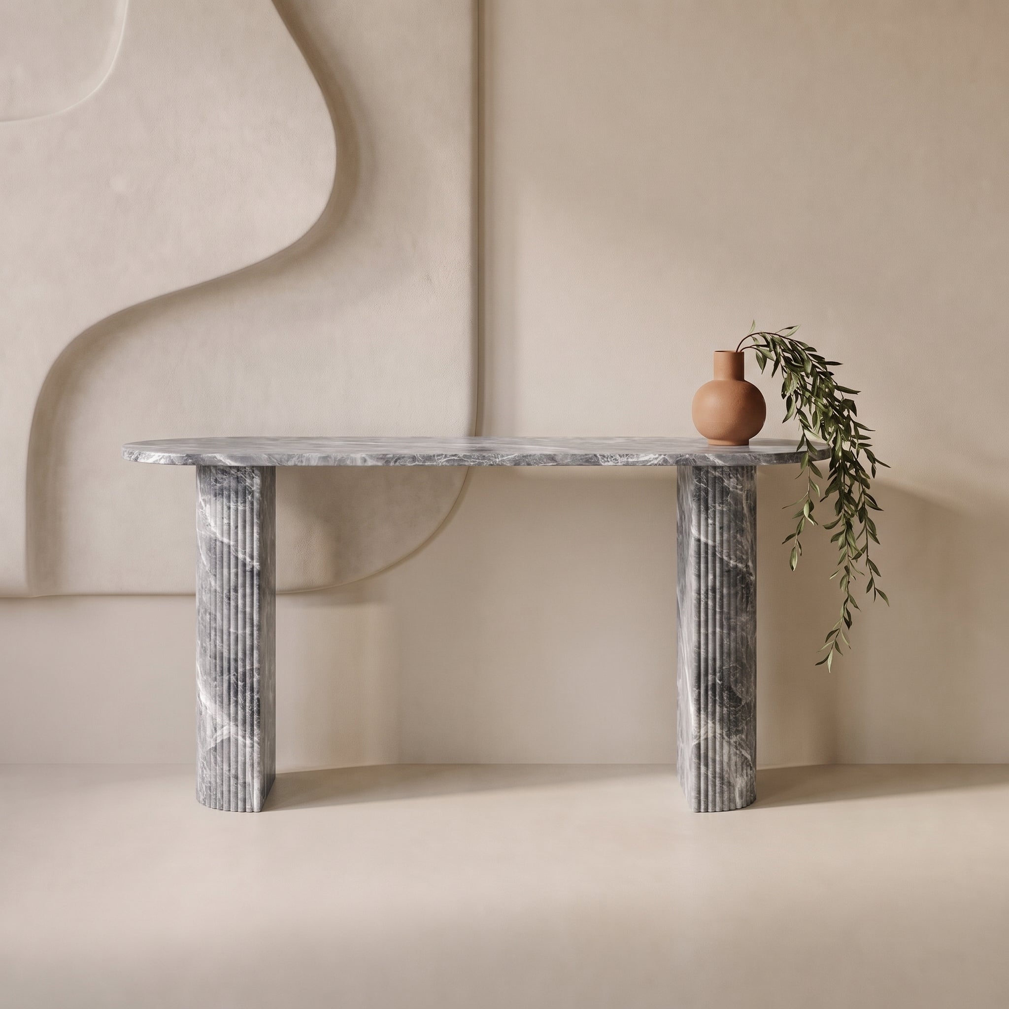 Arcadia Marble Console Table
