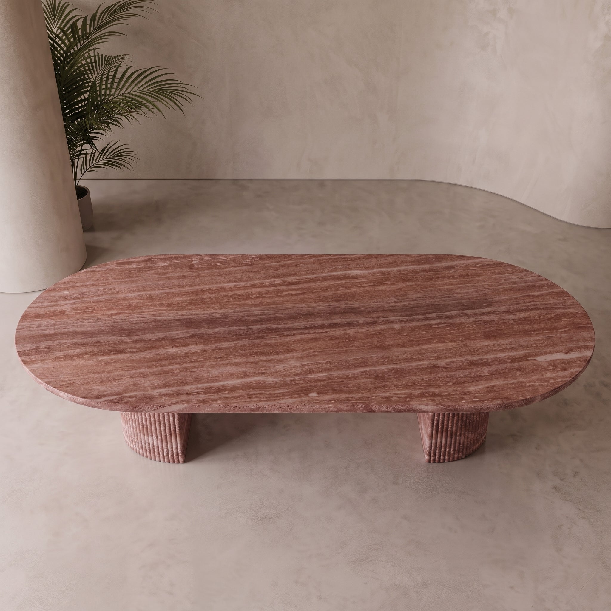 Colonna Oval Marble Dining Table