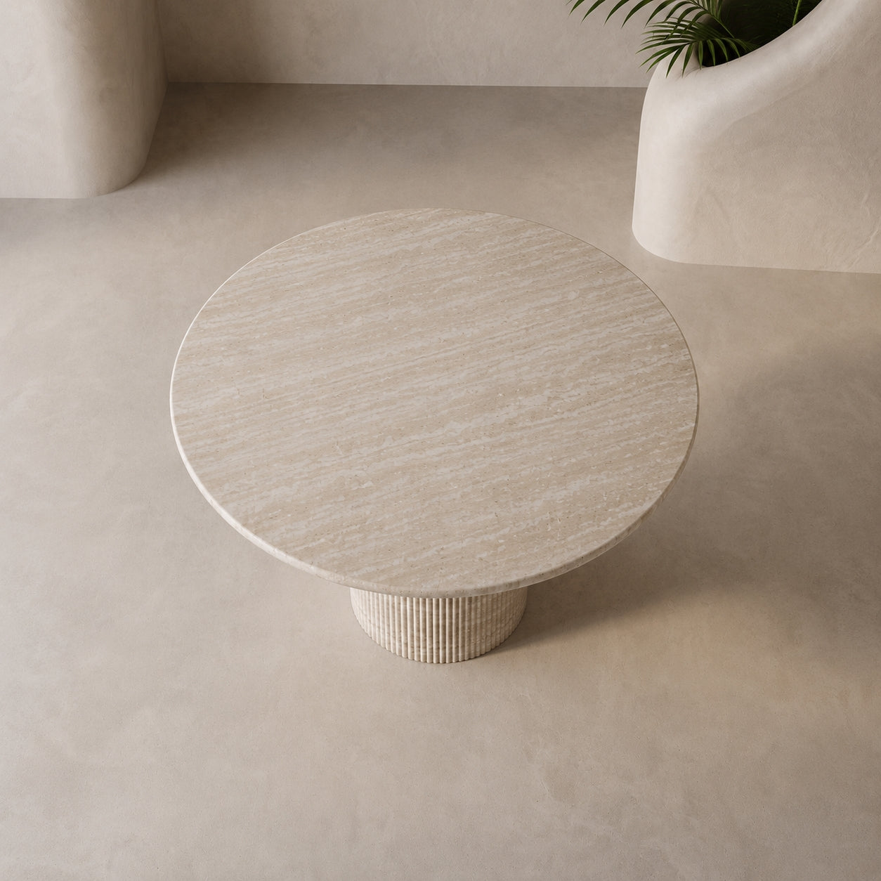 Flute Marble Dining Table