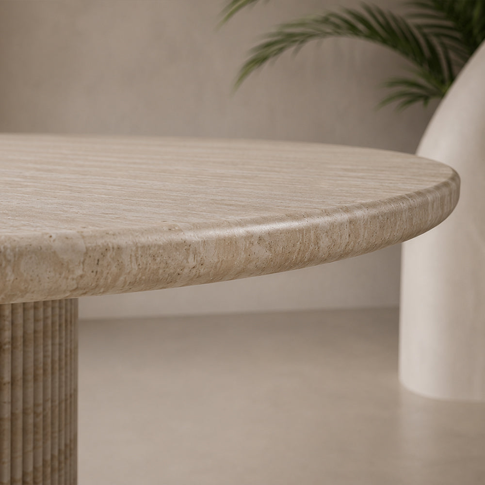 Flute Marble Dining Table