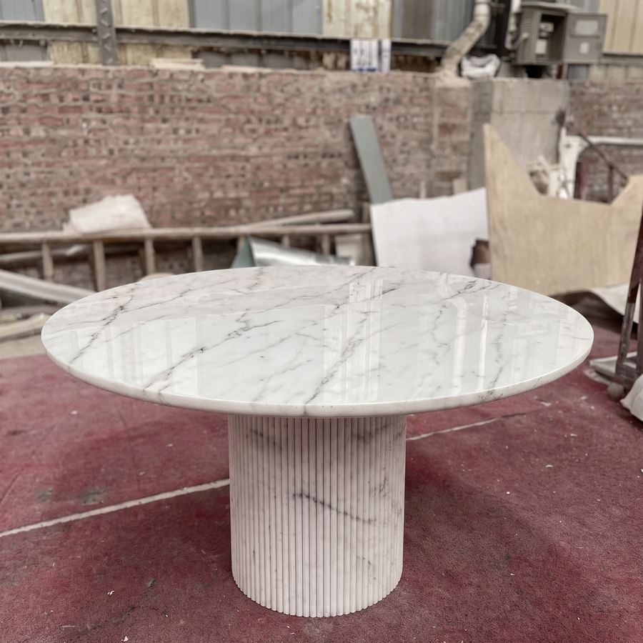 Flute Marble Dining Table