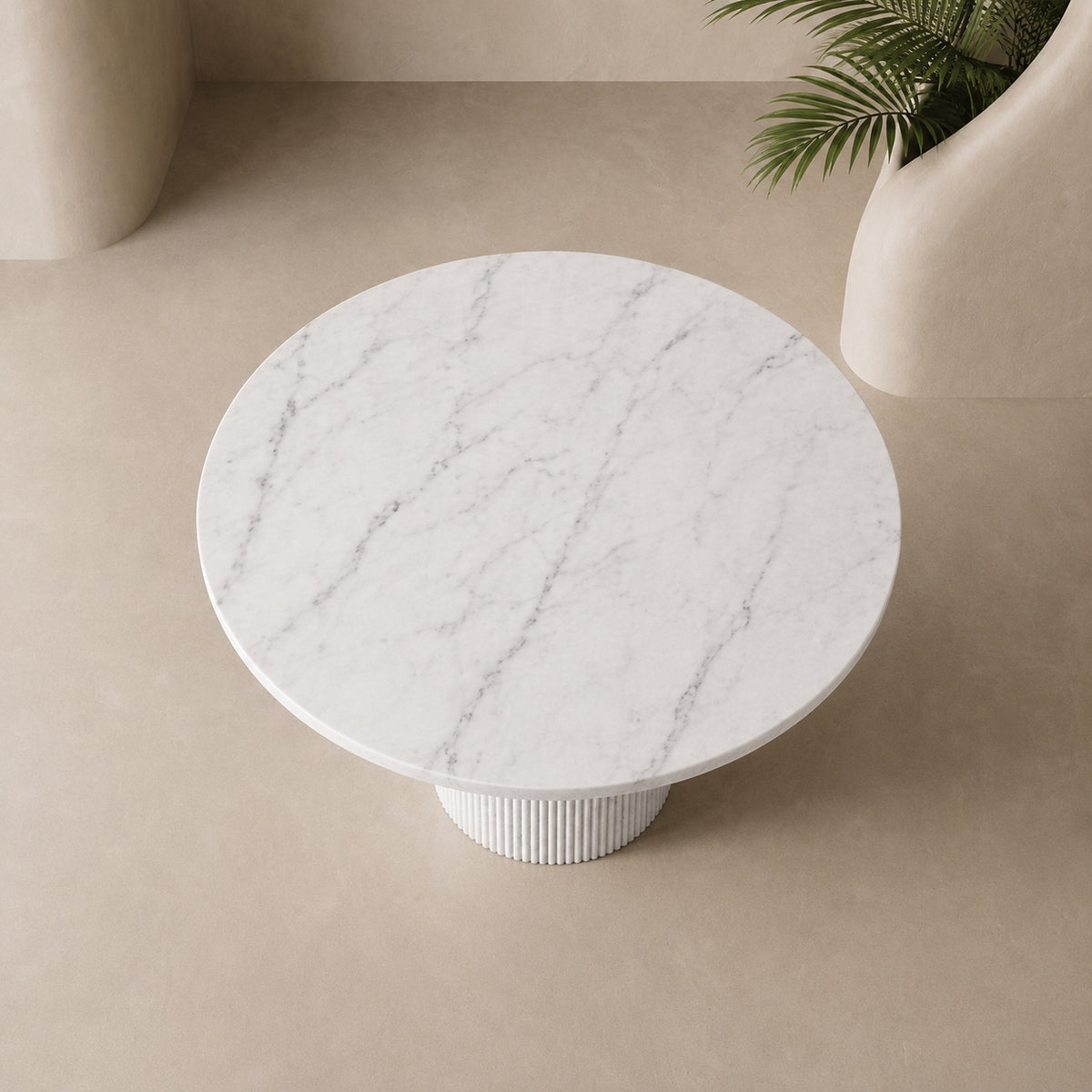 Flute Marble Dining Table