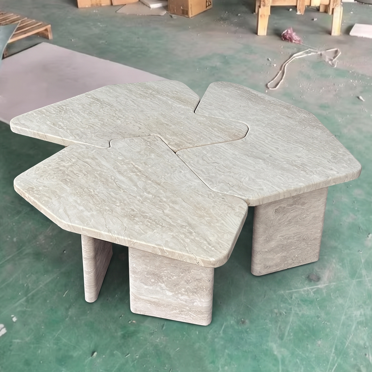 Sorella Travertine Coffee Table