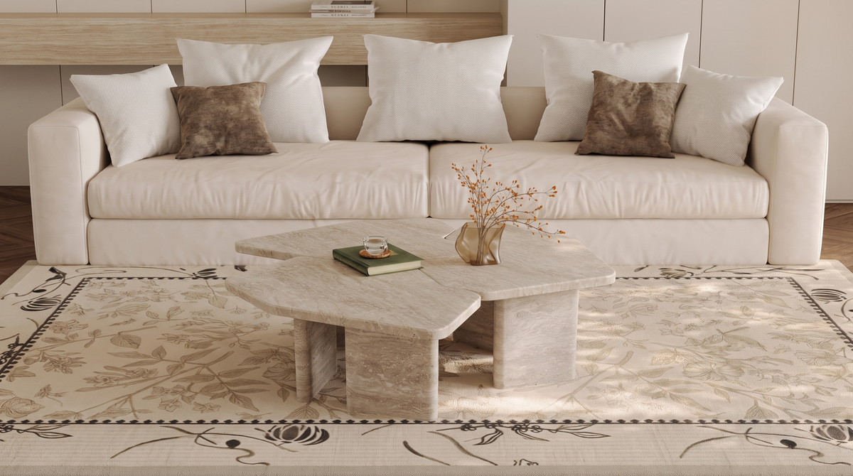 Sorella Travertine Coffee Table
