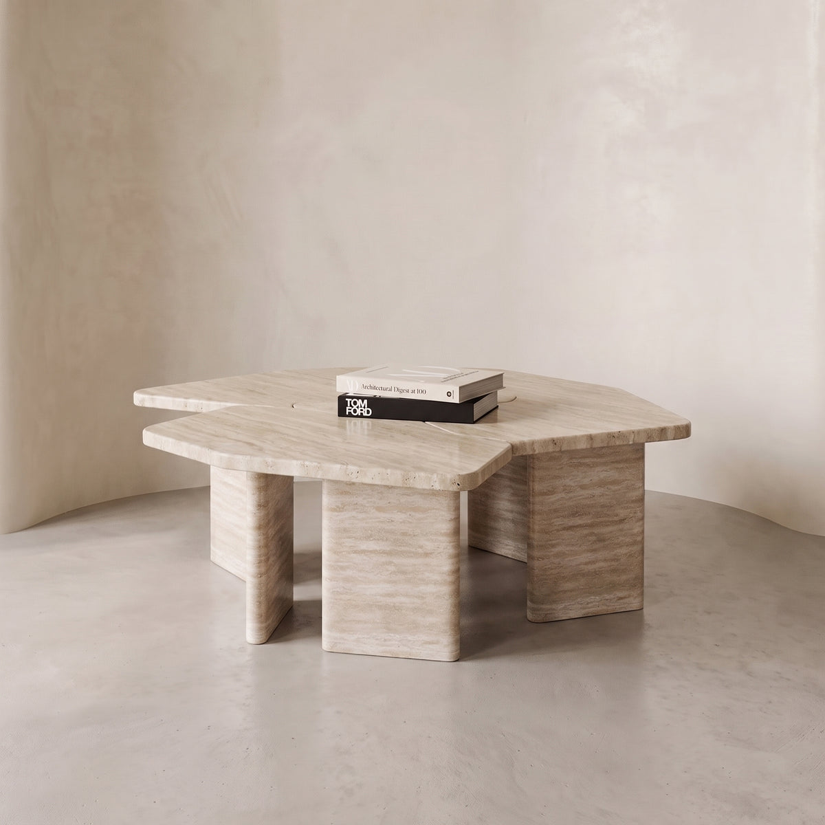 Sorella Travertine Coffee Table