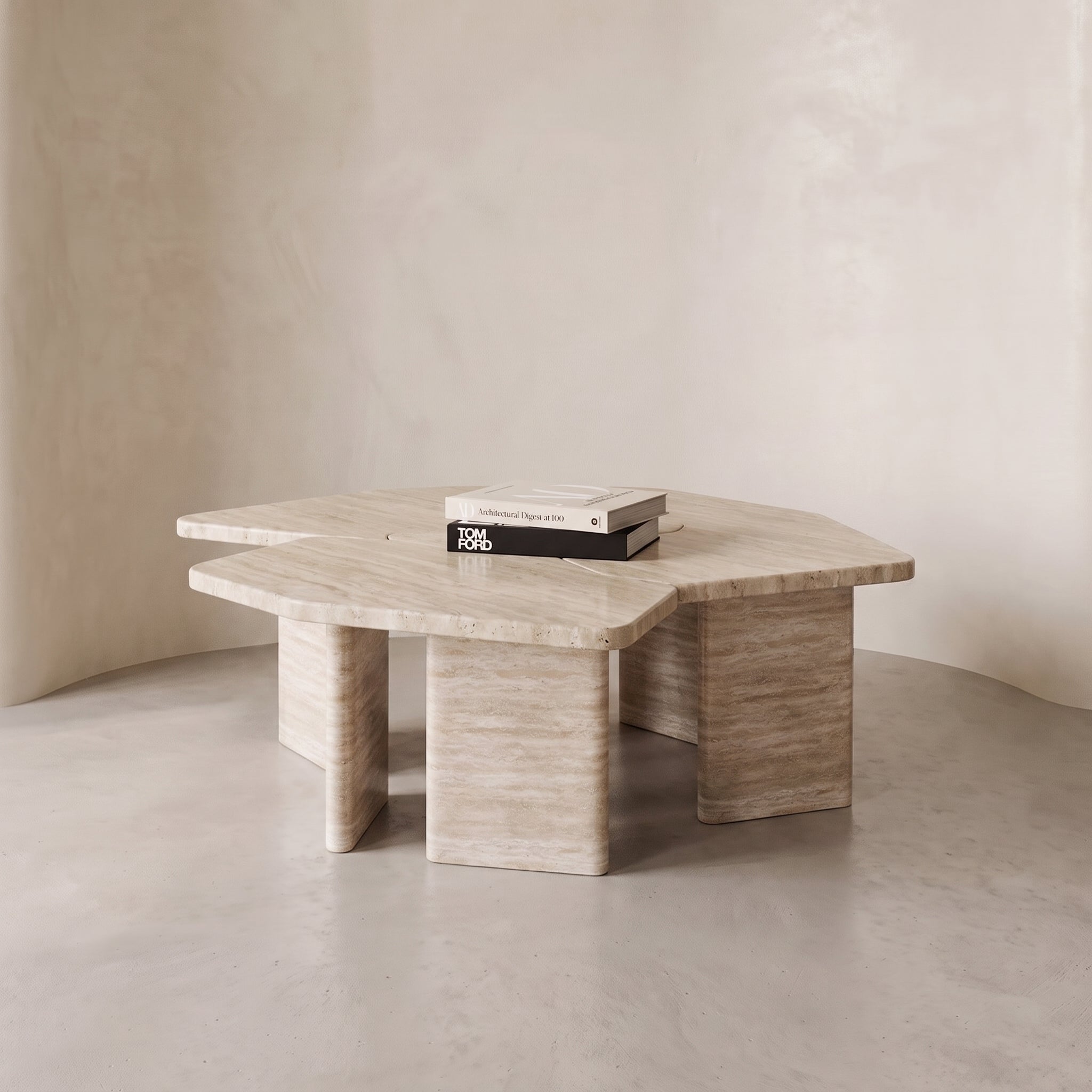 Sorella Travertine Coffee Table