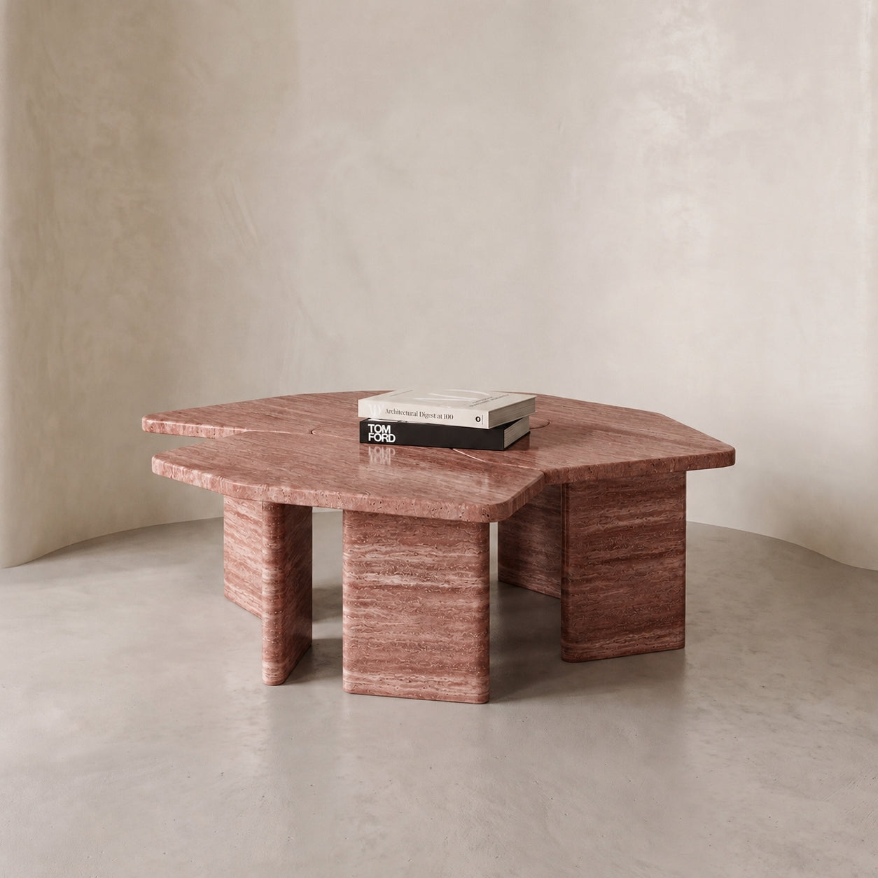 Sorella Travertine Coffee Table